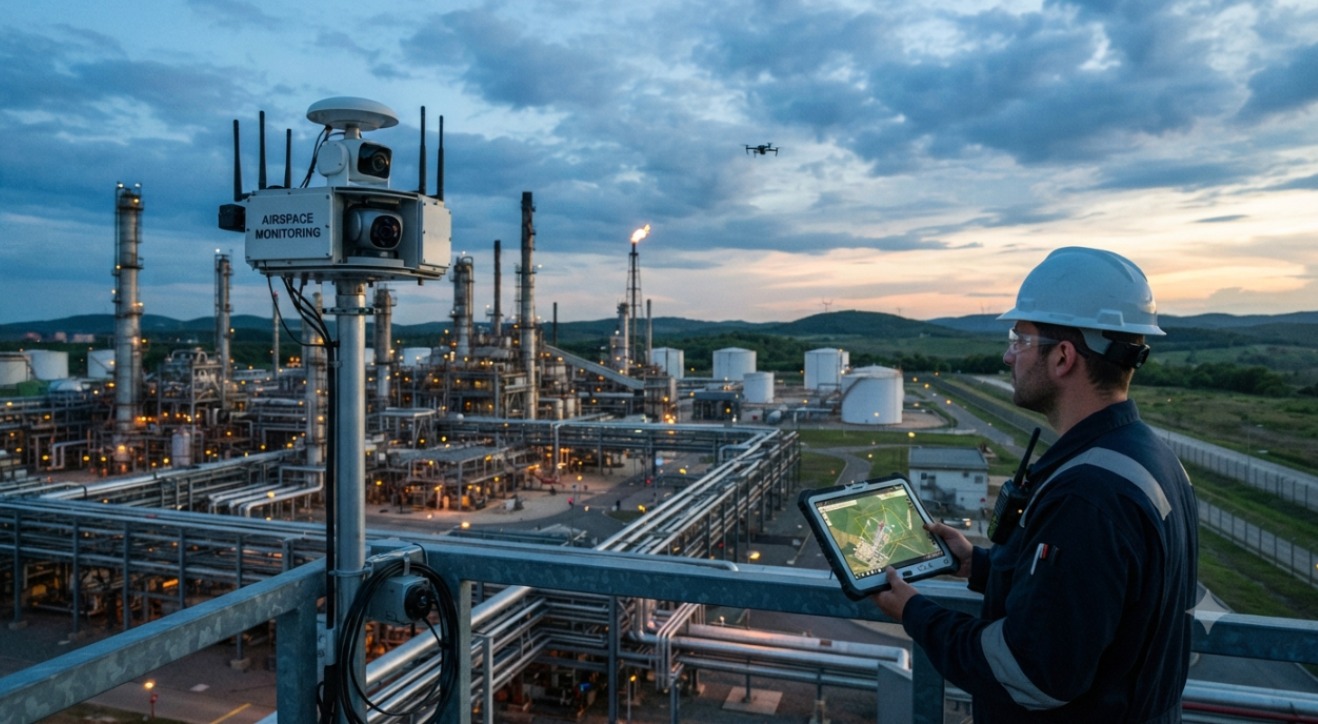 drone detection for oil and gas, airspace monitoring