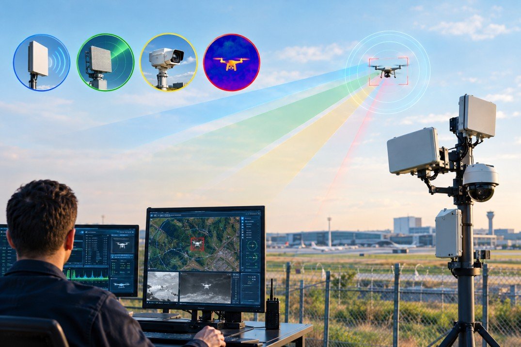 Enterprise Drone Detection Using Four Detection Methods