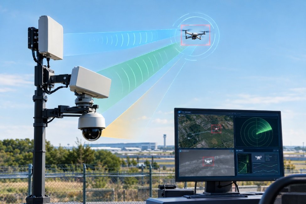 How a Drone Detection System Works with RF, Radar and Cameras